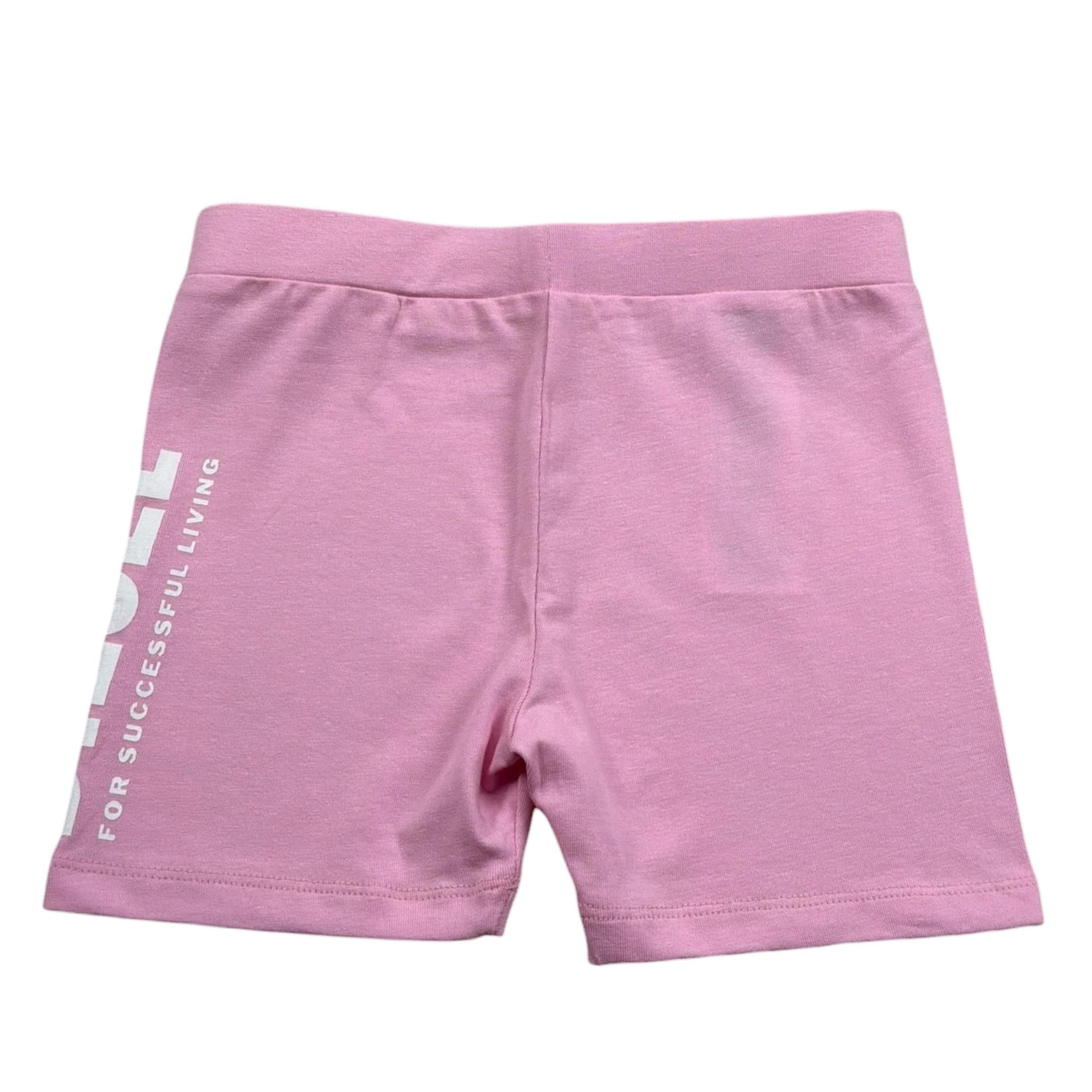 Diesel Short Tinta Unita con Stampa per Bambina K00365J ROSA DIESEL 