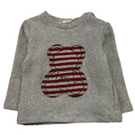 LE BEBE' maglia girocollo tinta unita con orso Grigio per Neonato LBB5164 GRIGIO LE BEBE' 