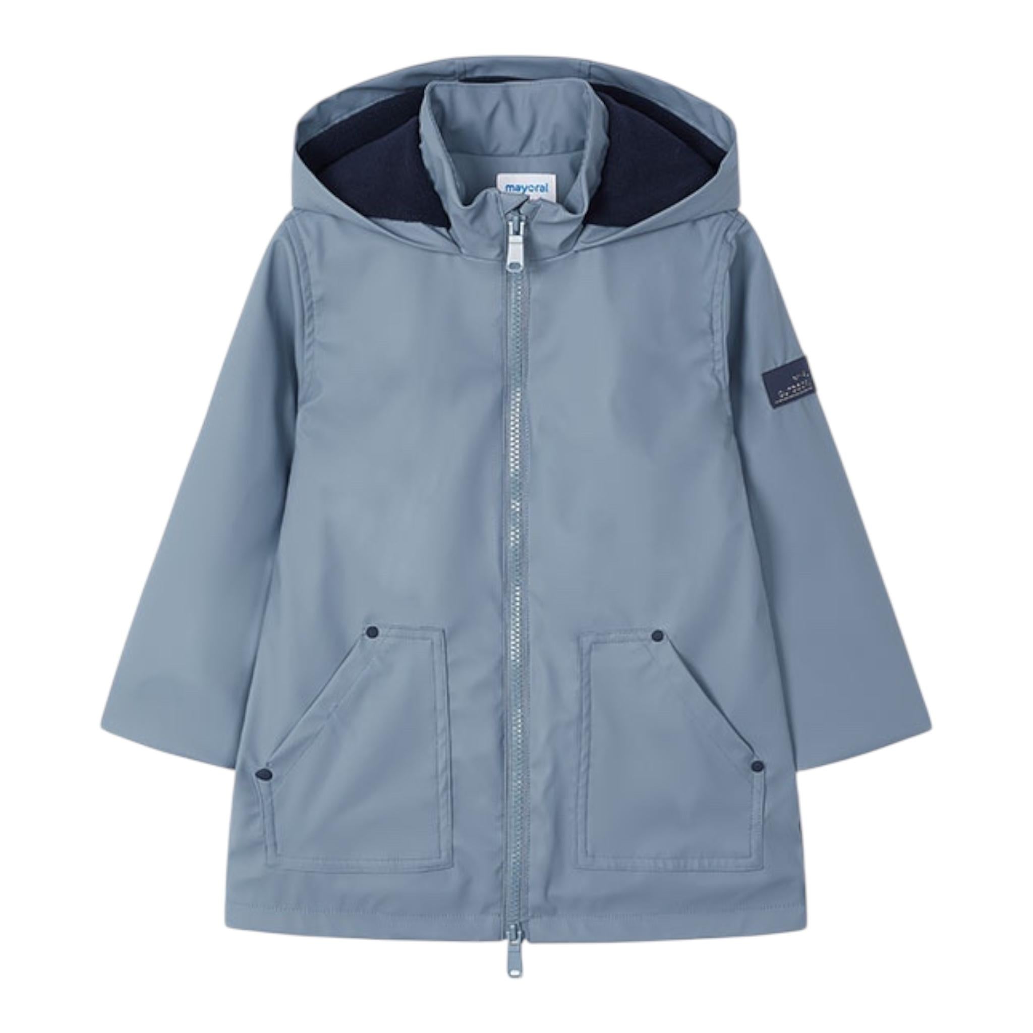 MAYORAL giubbino tinta unita con zip e cappuccio Azzurro polvere per Bambino 4466 AZZURRO POLVERE MAYORAL 