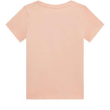 Guess T-Shirt Tinta Unita con Stampa E Paillettes per Neonata K5RI16K6YW4XN ROSA GUESS 