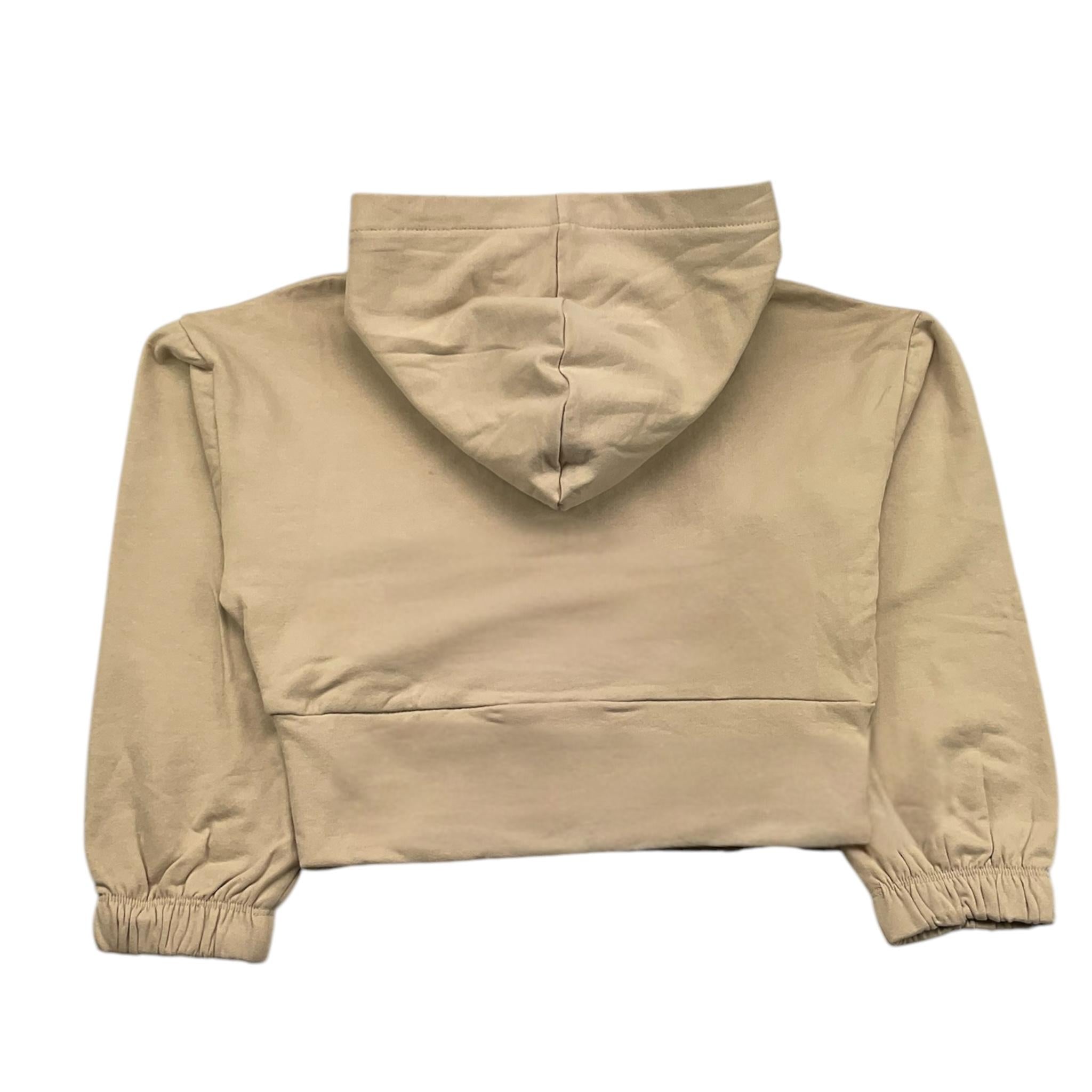 YOURS felpa con zip e cappuccio tinta unita Beige per Bambina BY1861 BEIGE YOURS 