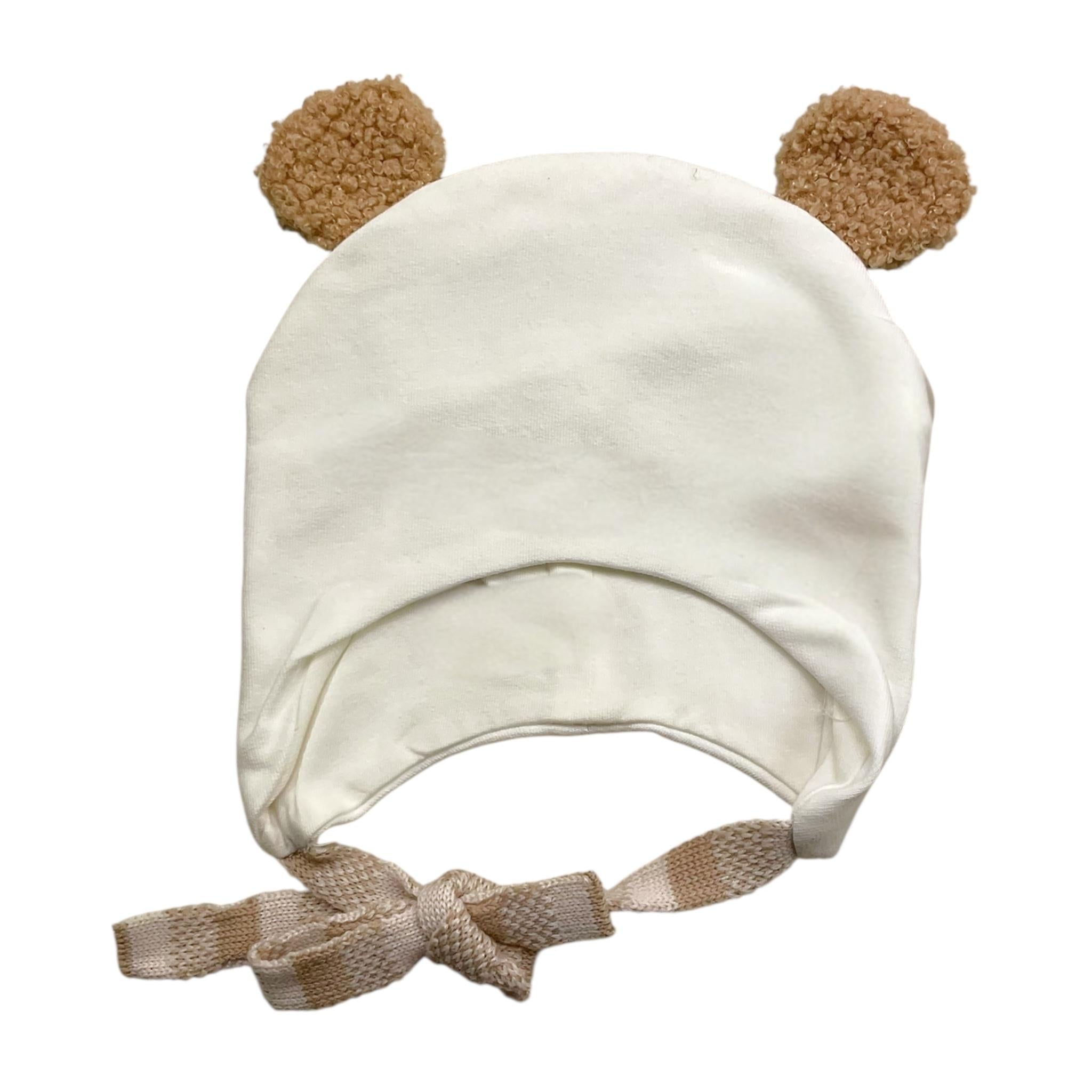 MARLU' cappello tinta unita con orecchie Bianco per Neonato IB6173 BIANCO MARLU' 