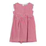 Il Gufo Abito Giromanica Fantasia A Quadretti per Bambina P24VA312C3148 ROSSO IL GUFO 