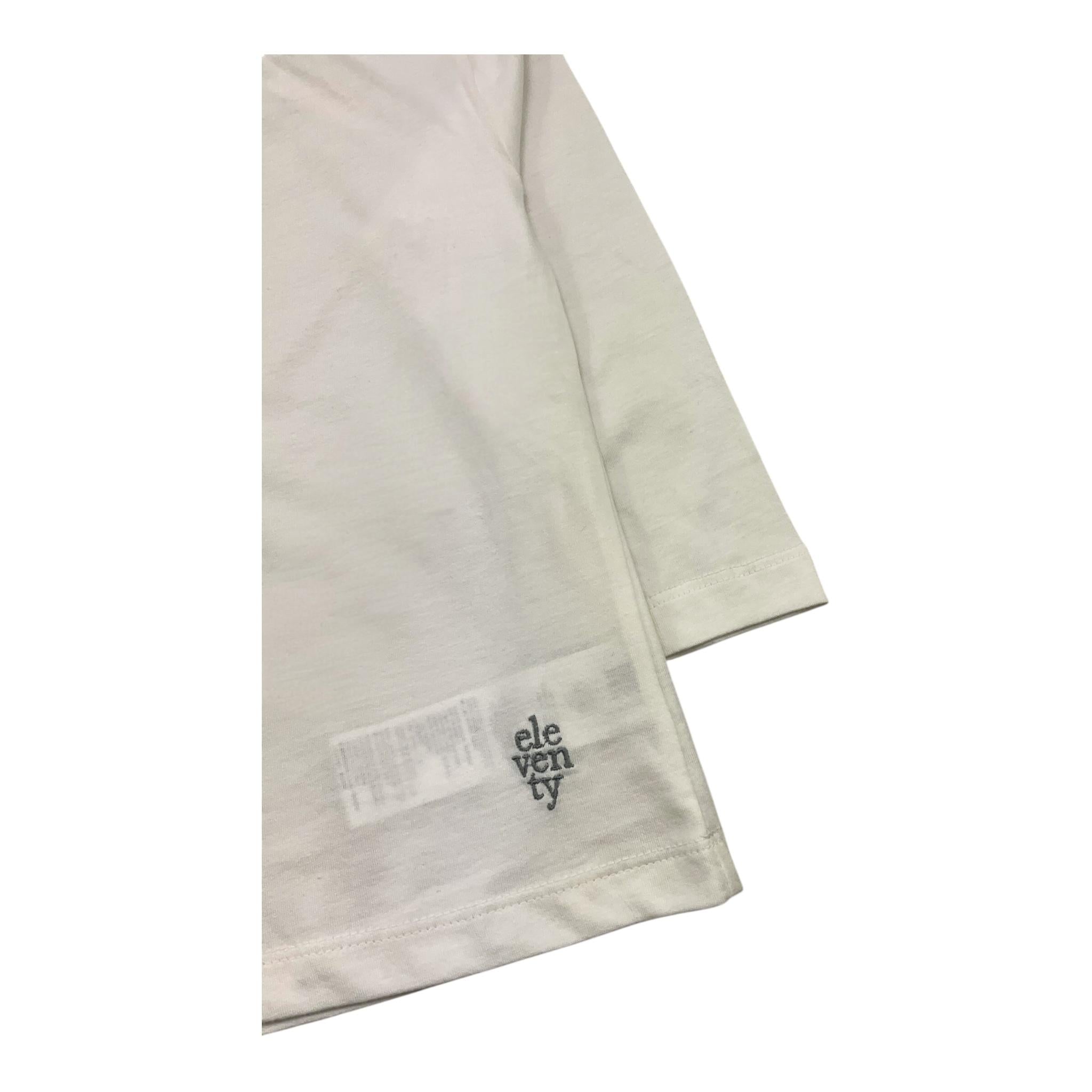 ELEVENTY shirt tinta unita girocollo in contrasto Bianco per Neonato ET8P10 BIANCO ELEVENTY 