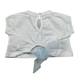 M+E' T-Shirt Girocollo tinta unita con Stampa Bianco per Neonata UE1262 BIANCO M+E' 