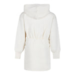 MSGM abito manica lunga tinta unita con cappuccio Panna per Bambina F4MSJGR125 PANNA MSGM 