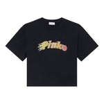 Pinko T-Shirt Girocollo Tinta Unita con Logo per Bambina KFTS001 NERO PINKO 