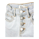 Vicolo Short Einfarbig mit verstellbarem Bund Blau für Mädchen