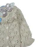 Juliana Completo 3 Pezzi Maglia-Ghettina-Cappello Beige per Neonata 25039 BEIGE JULIANA 