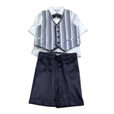 Baby A. Completo 4 Pezzi Bermuda-Camicia-Papillions-Gilet per Neonato A2804N AZZURRO BABY A. 