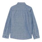 Trussardi Camicia Tinta Unita Manica Lunga In Denim per Neonato TBP25062CA AZZURRO TRUSSARDI 