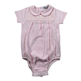 Babidu Pagliaccetto Mezza Manica Tinta Unita per Neonata BBDP ROSA BABIDU 