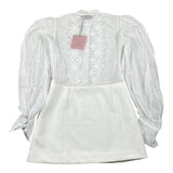 Jijil Abito tinta unita con Ricami Bianco per Bambina JJE23AB080 BIANCO JIJIL 