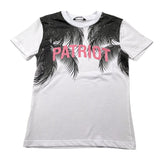 Patriot T-Shirt Einfarbig Rundhalsausschnitt Mit Print Weiß Für Jungen