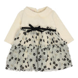 LIU JO abito manica lunga tinta unita con gonna tulle Panna per Neonata HF4066 PANNA LIU JO 