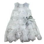Trussardi Abito Giromanica Tinta Unita In Tulle per Neonata TIP26140VE BIANCO TRUSSARDI 