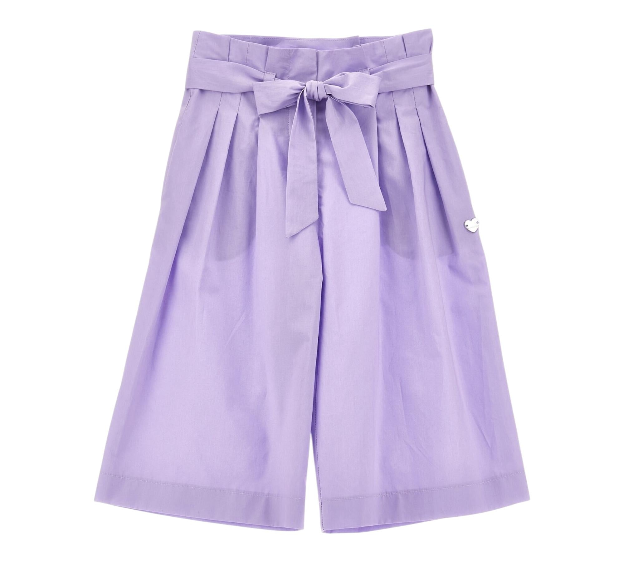 Monnalisa Pantalone Tinta Unita Modello Palazzo per Bambina 17C407 LILLA MONNALISA 