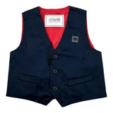 Cesare Paciotti Gilet Tinta Unita con Bottoni per Bambino GLP1126BJ BLU/ROSSO CESARE PACIOTTI 