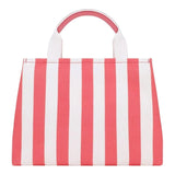Dolce &amp; Gabbana – Tasche für Mädchen in Weiß/Rosa mit Streifenmuster