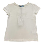 Mimisol T-Shirt Tinta Unita con Logo per Bambina MFTS076J BIANCO MIMISOL 