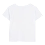Billieblush T-Shirt Tinta Unita con Brillantini per Bambina U20924 BIANCO BillIEBLUSH 