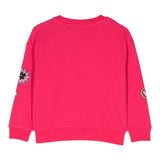 MARC JACOBS felpa chiusa girocollo tinta unita con stampe in contrasto Fuxia per Bambina W15685 FUXIA MARC JACOBS 