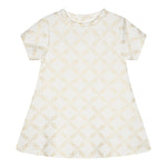 Michael Kors Abito Mezza Manica Girocollo Logato per Neonata R30311X PANNA MICHAEL KORS 