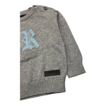 JOHN RICHMOND maglia girocollo tinta unita con logo Grigio per Neonato RIA25009MA GRIGIO JOHN RICHMOND 