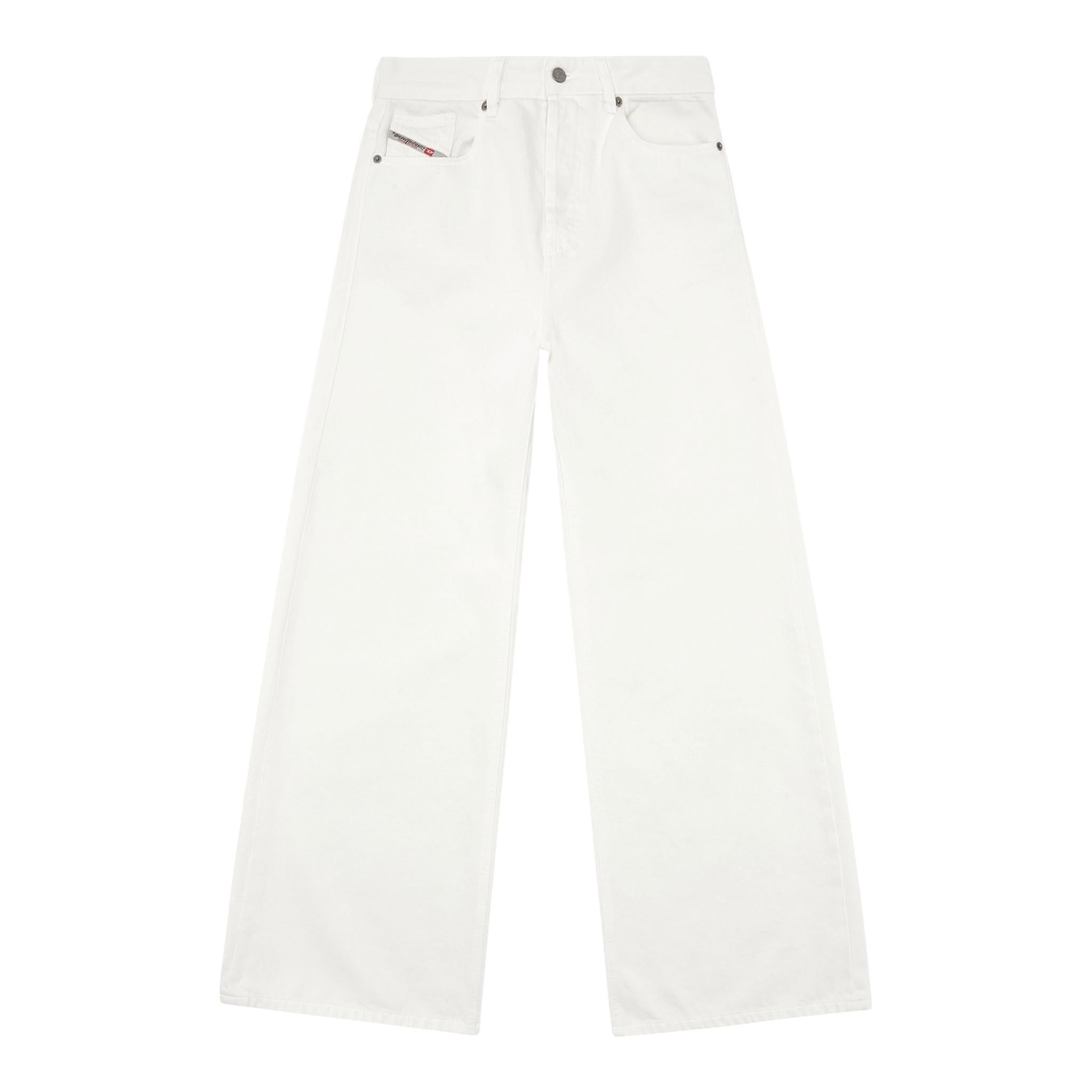Diesel Jeans Tinta Unita Modello Palazzo per Bambina J01923 BIANCO DIESEL 