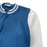 J.O. Milano Cardigan tinta unita con Maniche In Contrasto Azzurro per Bambino 573M1 AZZURRO J.O. MILANO 
