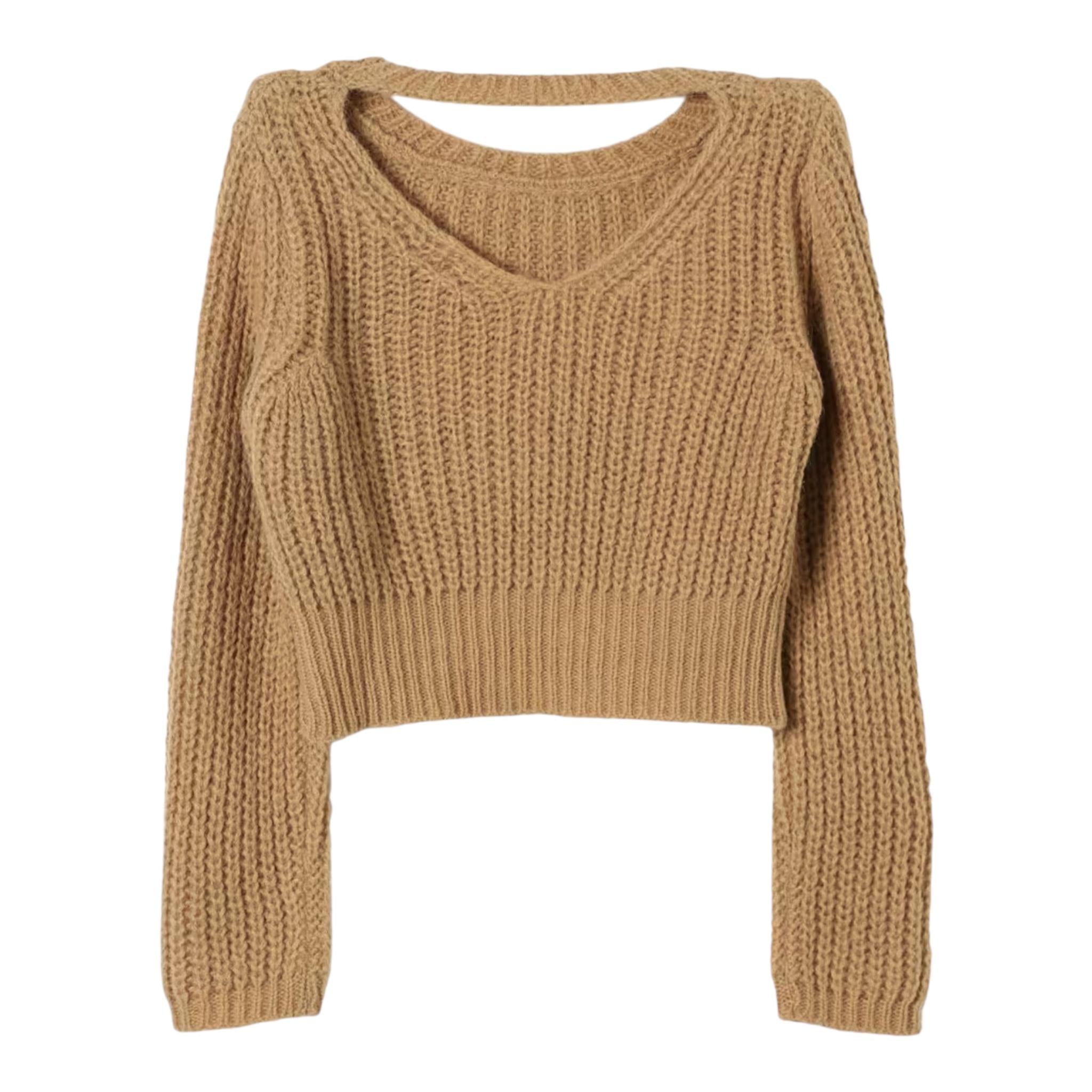 LIU JO maglia tinta unita con scollatura posteriore Biscotto per Bambina GF4234 BISCOTTO LIU JO 