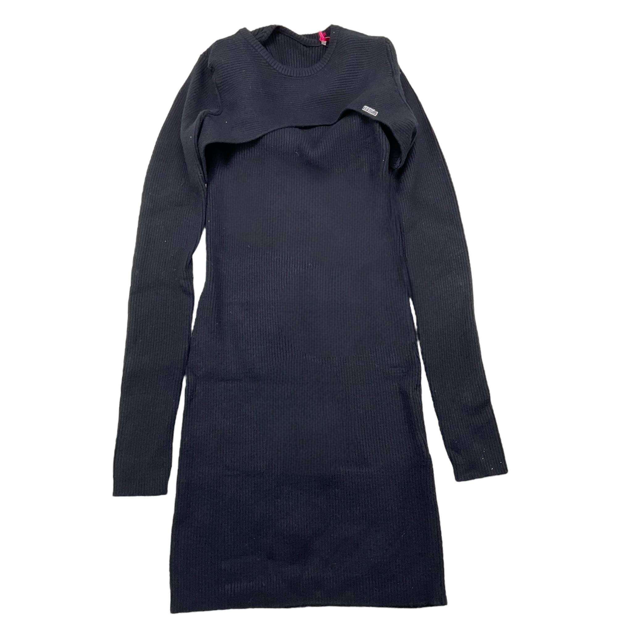 LIU JO abito mezza manica tinta unita con scaldacuore Nero per Bambina GF4196X NERO LIU JO 