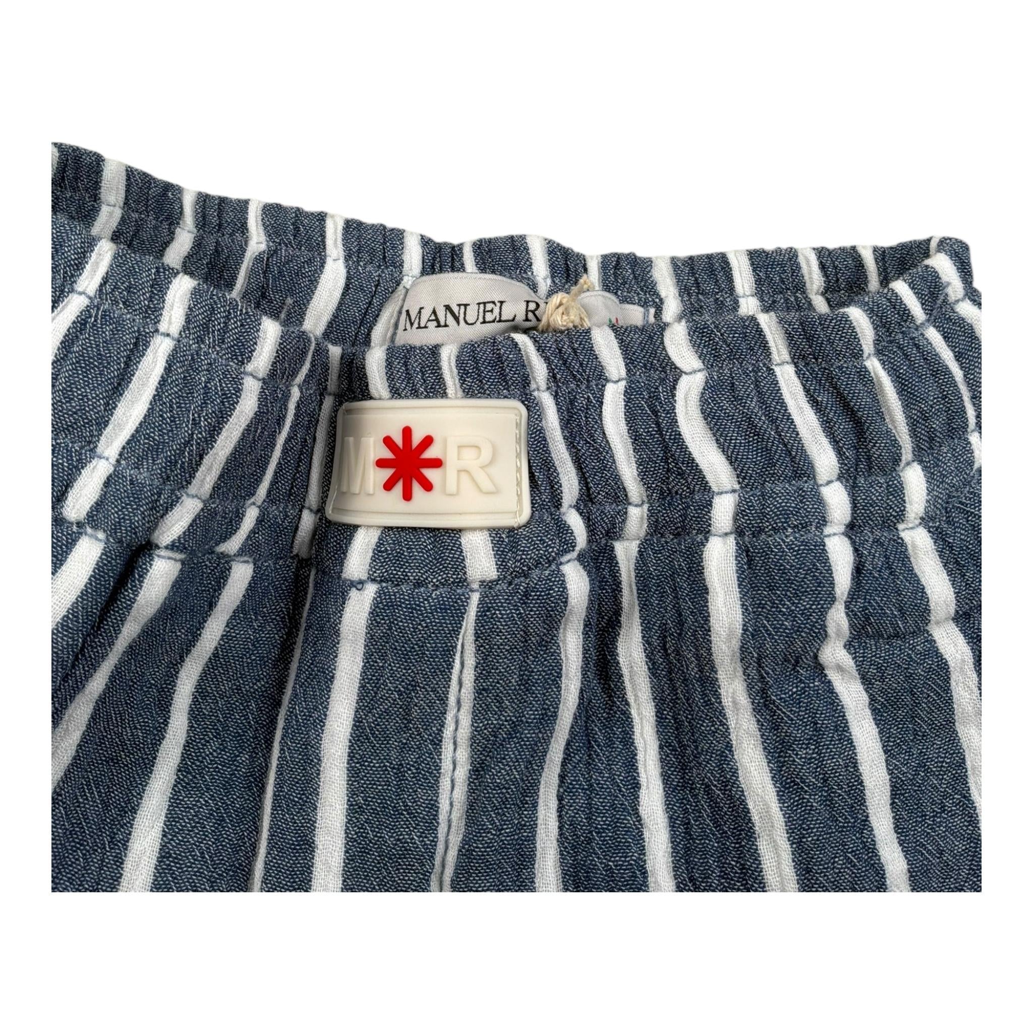Manuel Ritz Bermuda Tinta Unita Fantasia A Righe con Elastico In Vita per Bambino MR3064J BLU MANUEL RITZ 