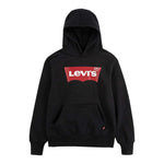 LEVI'S felpa chiusa con cappuccio tinta unita con logo Nero per Bambino 9E8778XX NERO LEVI'S 