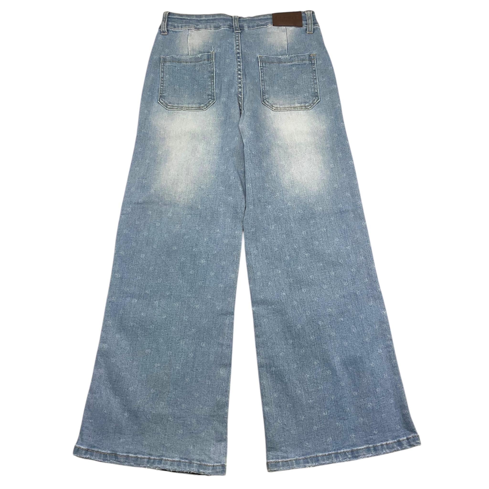 YOURS jeans tinta unita modello palazzo Azzurro per Bambina BY1888 AZZURRO YOURS 