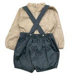 CALAMARO completo 2 pezzi camicia-pagliaccetto Beige/blu per Bambino 11081J BEIGE/BLU CALAMARO 