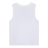 Diesel Rundhals-Tanktop einfarbig mit kontrastierenden Drucken weiß für Jungen