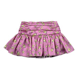 M+E' Gonna Tinta Unita con Stampa Floreale per Bambina UE1745 ROSA M+E' 