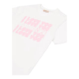 N°21 T-Shirt Tinta Unita con Stampa per Bambina N2102A BIANCO N°21 