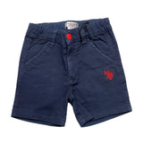 US Pollo Assn Bermuda Einfarbig Verstellbare Taille Blau Für Baby