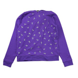 FRACOMINA felpa tinta unita con cappuccio e brillantini Viola per Bambina FM0767 VIOLA FRACOMINA 