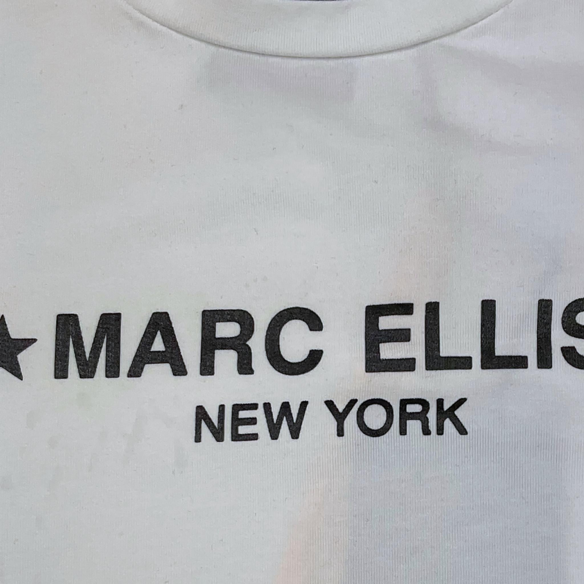 MARC ELLIS shirt girocollo tinta unita con stampa Bianco per Bambina JMJTS15498 BIANCO MARC ELLIS 