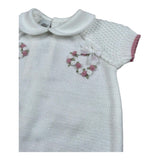 Marlu' Completo 2 Pezzi Maglia-Culotte per Neonata EB2419C BIANCO MARLU' 