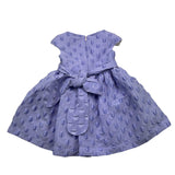 Marlu' Einfarbiges, fliederfarbenes Kleid mit halben Ärmeln für Babys