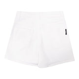 Balmain Shorts einfarbig mit kontrastierenden Knöpfen weiß für Mädchen