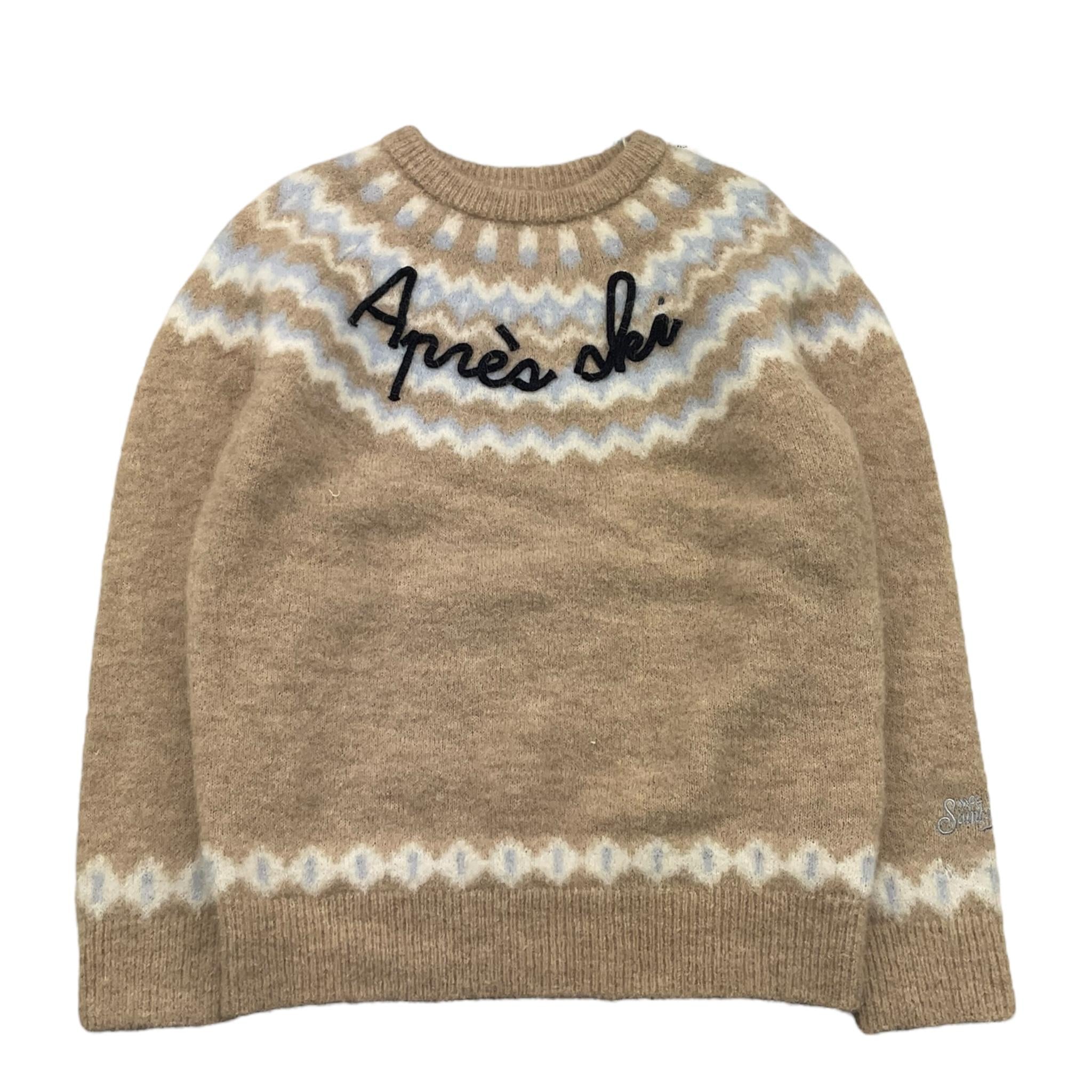 SAINT BARTH maglia tinta unita con stampa Beige per Bambino DOU0020 BEIGE SAINT BARTH 