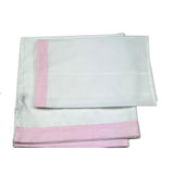 I Delfi Set Lenzuole Tinta Unita con Ricami per Neonata 25P5142 BIANCO I DELFI 