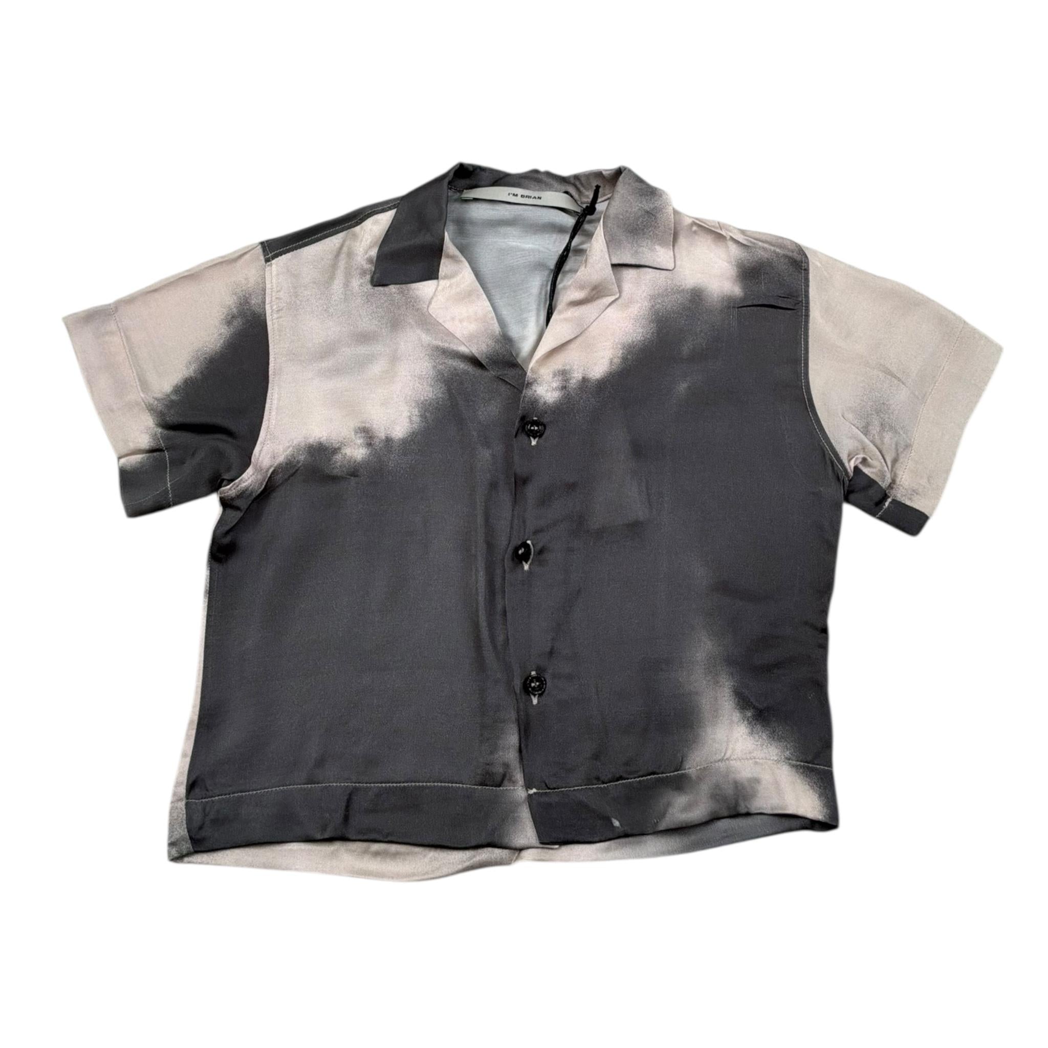 I'M Brian Camicia Mezza Manica Bicolore con Fantasia per Neonato CA3288JNX GRIGIO I'M BRIAN 