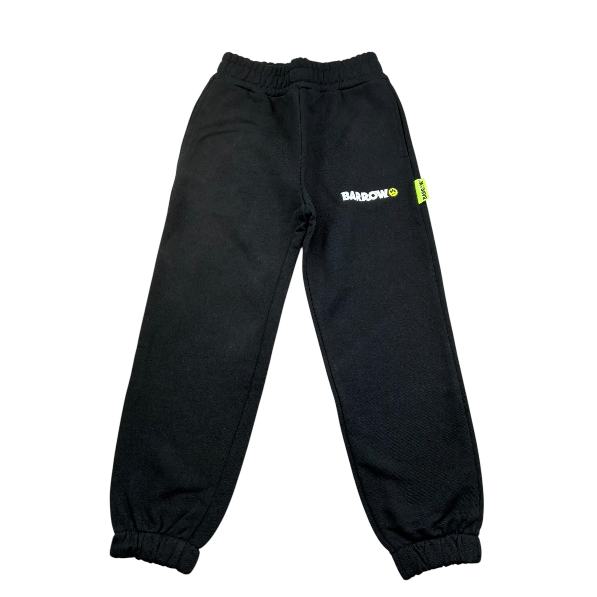 Barrow Kids Pantalone Tuta Tinta Unita per Bambino S5BKJUFP081 NERO BARROW KIDS 