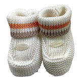 Ninnaoh Schlichte weiße Babyschuhe